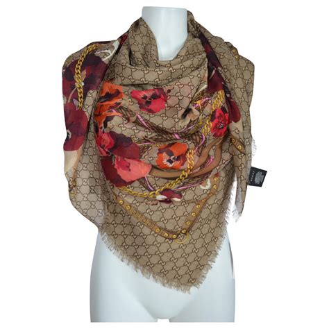 gucci big scarf|gucci scarf clearance.